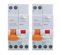 Protector de fugas eléctrico EA9C45, 1P + N 6A 10A 16A 25A 32A 40A, disyuntor de fugas, cableado doble, 1 ud.(6A)
