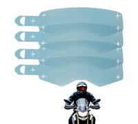 Protector de gafas: pantalla transparente 4 x para motociclismo Gafas de protección de diseño rasgable | Accesorio de alto rendimiento visual para competición al aire libre Racing Adventure Sport
