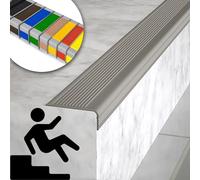 Protector de goma antideslizante para bordes de escalera, autoadhesivo, protector de nariz de seguridad, flexible, ignífugo, impermeable, borde de esquina para transiciones seguras