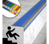 Protector de goma antideslizante para bordes de escalera, flexible, autoadhesivo, ignífugo, impermeable, borde de seguridad para esquinas, solución duradera de seguridad para escaleras