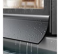 Protector de Goma contra Goteo de Lluvia for Puerta Autoadhesivo, Desviador de Borde de Goteo de Lluvia, Deflector de Lluvia, Protectores de Lluvia for Exteriores y Ventanas for Casa(Black,45mm)