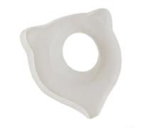 Protector de grifo de oreja de gato, tapete de silicona para fregadero de cocina y baño, almohadilla de drenaje impermeable con bonito diseño, cubierta flexible de grado alimenticio (transparente)