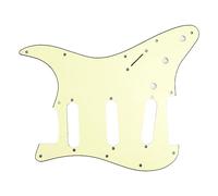 Protector de guitarra, Golpeador de guitarra tipo ST 11 agujeros, protector papel aluminio, acabado brillante PVC, varios tamaños(GSSS39)