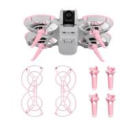 Protector de hélice + Extensiones de Tren de Aterrizaje for Neo Fly More Combo, Conjunto Protector de Drones, Parachoques Ligero con Pata extendida for Accesorios Neo (Rosa)