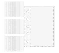 Protector de hojas - 10 unidades de fundas transparentes para archivadores de papel M5 de 5 anillas para profesionales, viajeros, gestores de proyectos, administración, estudiantes