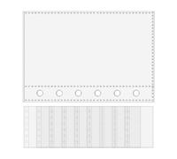 Protector de hojas - Protección lateral | 3 anillas de protección de | 10 unidades de transparentes para documentos de Office Administrative Staff Project Manager Educadores Maestros