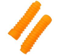 Protector de Horquilla Delantera de Goma de Motocicleta Amarillo | Cubiertas de Fuelle para Motos de Cross, Protección contra Suciedad y Estilo Visual, Uso en Lluvia y Pista