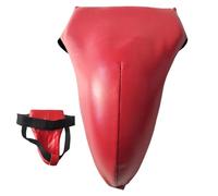 Protector de ingle resistente a los golpes, equipo de protección de boxeo, 1 pieza de protección de seguridad MMA ajustable 18 x 12 cm con carcasa rígida, protección deportiva, corte soporte atlético