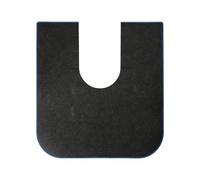 Protector de inodoro en forma de U con borde ajustable para un fácil cambio de orinal y aplicación doméstica, cobertura extendida para entrenamiento de inodoro