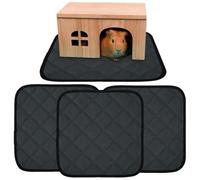 Protector de Jaula,4 Piezas Alfombrilla Absorbente para Entrenamiento Y Sueño,Toallitas Lavables para | para Animales Pequeños Conejo Hámster Erizo Chinchilla Área De