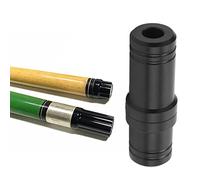Protector de Junta de Taco de Billar, 2 Piezas, Tapa de Rosca Negra, Conector de plástico para Taco de Billar, Protector de Extremo para Jugadores de Billar.