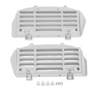 Protector de la cubierta del protector del radiador de la motocicleta Cubierta protectora duradera a prueba de sobrecalentamiento para motocicletas de 125 a 500 Aleación de (Plata)