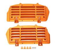 Protector de la cubierta del protector del radiador de la motocicleta Cubierta protectora duradera a prueba de sobrecalentamiento para motocicletas de 125 a 500 Aleación de (Naranja)