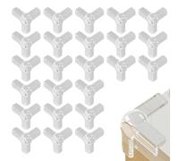 Protector de la esquina de 24 piezas bebé 1.6 Protectores de esquina suave de T Soft en forma de T Clear PVC para muebles Protector de borde impermeable para el borde de la mesa del bebé.