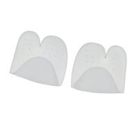 Protector de la puntera del gel Protección de los dedos del pie Mangas del dedo del pie suave Cojín de la bola del pie Blisters Pad Plantillas Plantillas de juanete de silicona con almohadillas de met