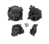 Protector De La Tapa del Motor Motocicleta para Yamaha MT-09 MT09 MT 09 AMT SP 2021-2025 Carcasa Embrague Alternador Protección Motocicleta Motor Embrague Protector Cubierta(Negro 3)