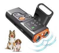 Protector de ladridos para perros, dispositivo antiladridos para perros, dispositivo ultrasónico recargable para disuadir ladridos de perros con pantalla HD y linterna LED, detiene el mal