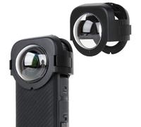 Protector de lente a presión compatible con Insta360 X4, marco protector de lente de cámara de acción, cubierta protectora extraíble, impermeable, antiarañazos, accesorios (plástico 2H)