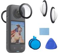 Protector de lente autoadhesivo para Insta360 X3, lente panorámica, alta transmisión de luz, a prueba de polvo, accesorios de cámara de acción (adhesivo protector de lentes)