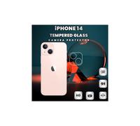 Protector de lente compatible con iPhone 14 - Cristal templado 9H - Protector de lente 3D de súper calidad