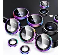Protector de lente de cámara compatible con Samsung S25 Ultra, metal y vidrio templado para película antirreflectante AR (colorido)