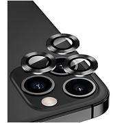 Protector de Lente de Cámara para iPhone 12Mini/12/11/Pro/Max,Dikkar HD Vidrio Templado Aleación de Aluminio Pegatina Protectora de Cámara Negra,Película de Cubierta de Pantalla de Lente Antiarañazos