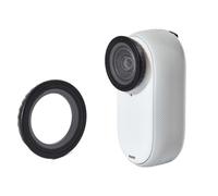 Protector de Lente para Insta 360 GO3S Revestimiento antivaho Cristal y plástico Tapa Protectora del Objetivo Protector de Pantalla Accesorios (Vidrio)