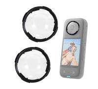 Protector De Lente para Insta 360 X4, Capuchon Protectora Giratoria para Insta 360 X4, Vidrio Templado Impermeable La Tapa De La Lente Compatible con La Cámara De Acción Insta 360 X4