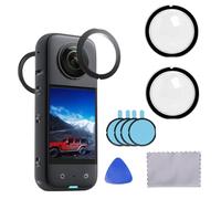 Protector de Lente para Insta360 X3, Protector de Lente panorámico Premium Transparente y Resistente, Antiarañazos y Antipolvo, Fácil de Instalar - Tapa Protectora de Lente Insta 360 X3