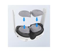 Protector de lentes de realidad virtual de silicona para Meta Quest 3 (gris)