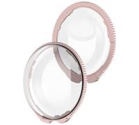 Protector de Lentes y Espejos para Insta360 X5, Protector de Tapa de Lente para cámara panorámica, Protector de Lente óptico de Vidrio Templado para cámara de acción (Cristal Rosa)
