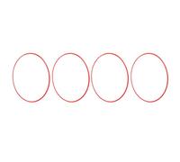 Protector de Llanta de Rueda Rojo de 18 Pulgadas, Anillo de Ajuste Autoadhesivo para Automóviles, Protección de 360 Grados, Instalación Universal con Adhesivo Posterior de 8 Mm