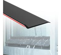 Protector De Lluvia Autoadhesivo For Ventanas, Barra De Goma Autoadhesiva Impermeable, Barrera De Agua For Alféizar Exterior, For Puertas, Ventanas, Coches Y Camiones, Negro(4.5cmx5M)