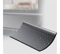 Protector de Lluvia para Puerta de 300 cm, Color Blanco y Negro, 1, 2, 3, 4 o 5 Piezas, con burlete para Puertas, sin taladros, fácil de Instalar en Ventanas (B-1 Pieza, Ancho 45 m