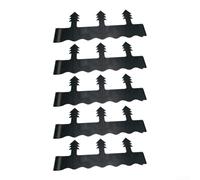 Protector de luz de paisaje de césped de polietileno compatible con iluminación LED solar de camino, cubierta protectora negra para boquillas de cabezal de aspersor, focos de jardín (5 piezas)