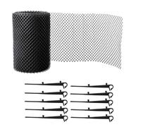 Protector De Malla Para Canalones: Red Para Protección De Hojas, Cubierta De Drenaje Para Bajante, Prevención De Obstrucciones | Deja Escombros, Defensa Del Canal De Agua De Lluvia Del Techo Exterior,