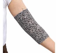 Protector de manga para brazo PICC Line, transpirable, reutilizable, para mujeres y hombres, color fantasía (Mini Leopard Print), XL