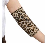 Protector de manga para brazo PICC Line, transpirable, reutilizable, para mujeres y hombres, Estampado de leopardo grande, XL