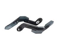 Protector de Manillar Deflector Viento Mango CNC Modificado Universal, Protectores a Prueba de Viento para Motocicleta, protección de Freno de bocina anticaída Protectores de Mano para Moto(Black)