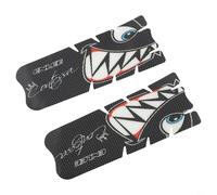 Protector de manivela de bicicleta para bicicleta de montaña, película protectora impermeable y resistente a los arañazos, paquete doble, material plástico de cobre, 14 x 5,5 cm (adhesivo para