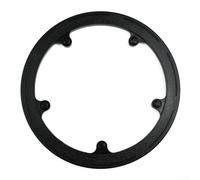 Protector de manivela, protector de plástico negro para manivela, cubierta de plato de instalación rápida compatible con 3 pernos estándar (G5QD0-44)