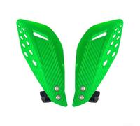 Protector de mano de motocicleta resistente al viento para protección del manillar de motocross, plástico ABS y construcción de aleación de aluminio (verde)