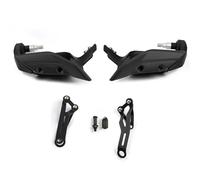 Protector De Mano Paramanos Extendidos para Motocicleta para Yamaha MT-09 MT 09 Tracer 2014-2018, Protector De Manillar Y Parabrisas.(Negro)