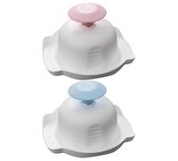 Protector de manos de cocina 2 piezas aguja de acero 304 PP protege las manos para mandolina en el restaurante 11x11.3x5cm soporte de seguridad alimentaria para picadora taza de cocina