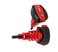 Protector de Marco Deslizador De Marco Protección contra Caídas CNC para Motocicleta Protector Almohadilla para Kawasaki Z1000 Z 1000 2010 2011 2012 2013 2014 2015-2018(Rosso)