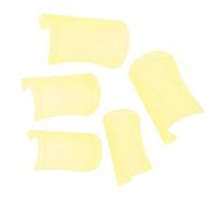 Protector de membrana de flauta, protector de membrana Estructura económica para protectores de membrana de 5 flautas para músico(yellow)