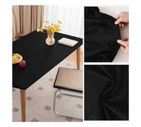 Protector de mesa de piel sintética impermeable, mantel de vinilo lavable con borde elástico para mesas de comedor, diseño duradero y fácil de limpiar