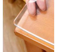 Protector de mesa de PVC transparente de 1,5 mm/2 mm/3 mm de grosor, protector de mesa transparente resistente al calor, protector de mesa transparente