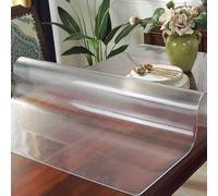 Protector de mesa transparente de PVC mate de 1 mm de grosor, plástico suave, impermeable y resistente al aceite, perfecto para tapetes de oficina y tapetes de silla (45 x 12)