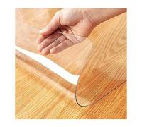 Protector de Mesa Transparente, Mantel Impermeable de plástico Grueso, Protector de Mesa para Zapatero, tapete de Mesa para manicura, tocador, Protector de Escritorio (Color: 1,5 mm, Tamaño: